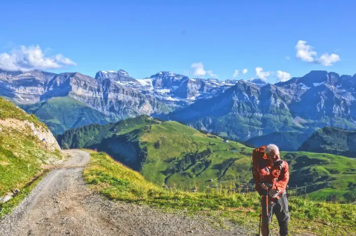 Hiking in the Swiss Alps
